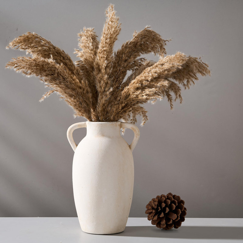 Vase de table en céramique Tutbury, Beige