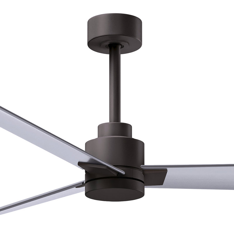 Ventilateur de plafond Alessandra, Nickel brossé, Bronze texturé