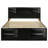 Black Eastern King Storage Bed