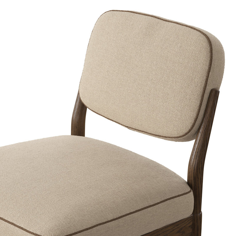 ESTHER Upholstered Dining Chair, Antwerp Taupe, Drifted Oak