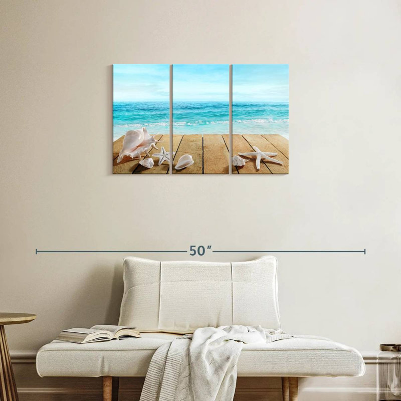 Coquillages Aletra sur la promenade, H 20 po x l 33 po