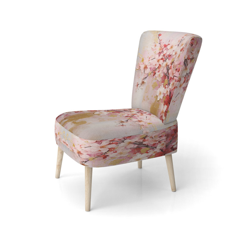 Apple Blossom Harmony VI - Chaise d'appoint rembourrée Cottage, chaise d'appoint rose