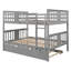 Ensemble de lit superposé en métal avec lit gigogne, style contemporain, structure en fer-1063347438