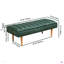 Repose-pieds capitonné en velours Accent Channel-369859663