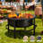 Wood Burning Fire Pit With Grill & Poker