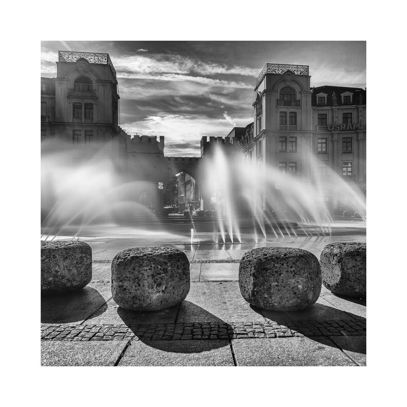 Germany, Bavaria, Munich, Karlsplatz I 1 Piece Wrapped Canvas Wall Art, 30.48 cm H x 30.48 cm W