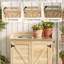 64x40x95cm Wooden Garden Storage Shed