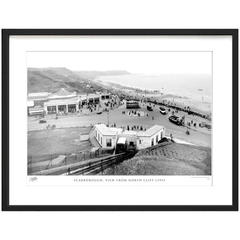 Scarborough, View From North Cliff C1955 by Francis Frith - Single Picture Frame Print, 28cm H x 36cm W x 2.3cm D