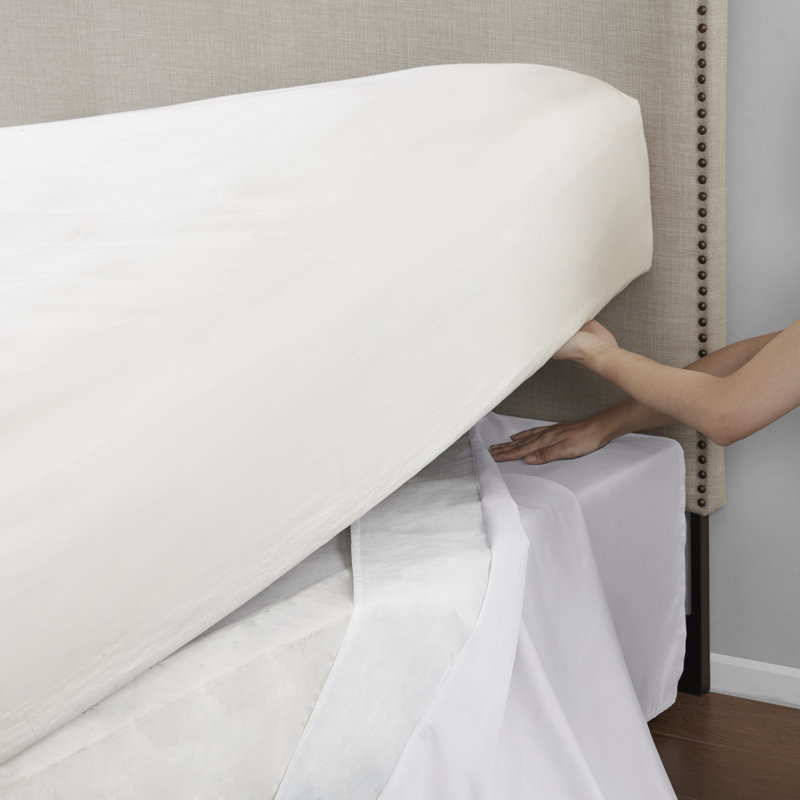 White King Polyester Adjustable Wrap Around Bed Skirt