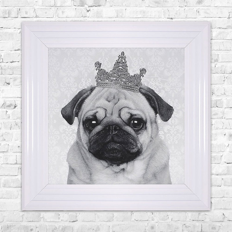Single Picture Frame Print, 55cm H x 55cm W, White Framed