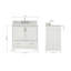 Meuble-lavabo simple avec plateau Abita 55-93359457-138338548-138338553
