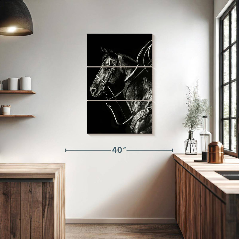 Brampt Scratchboard Rodeo V, H 38 po x l 24 po