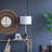 D15x29" Table Lamp With Glass Drum