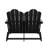 HDPE 49'' Double Folding Adirondack Chair Bench-1800254084
