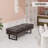 Naquanda Faux Leather Office Bench-1960066355