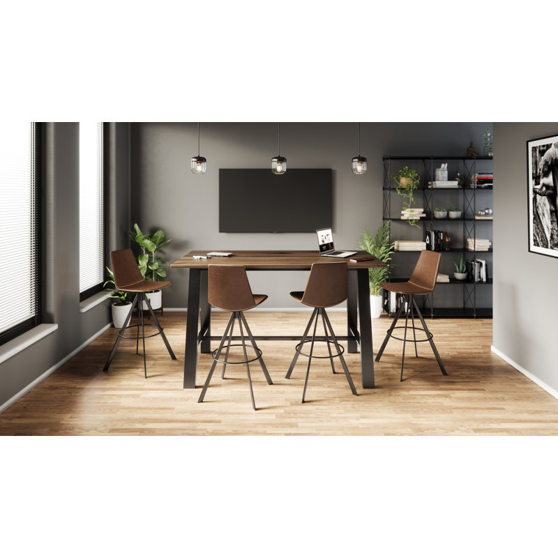 Swivel 30'' Bar Stool, Toffee