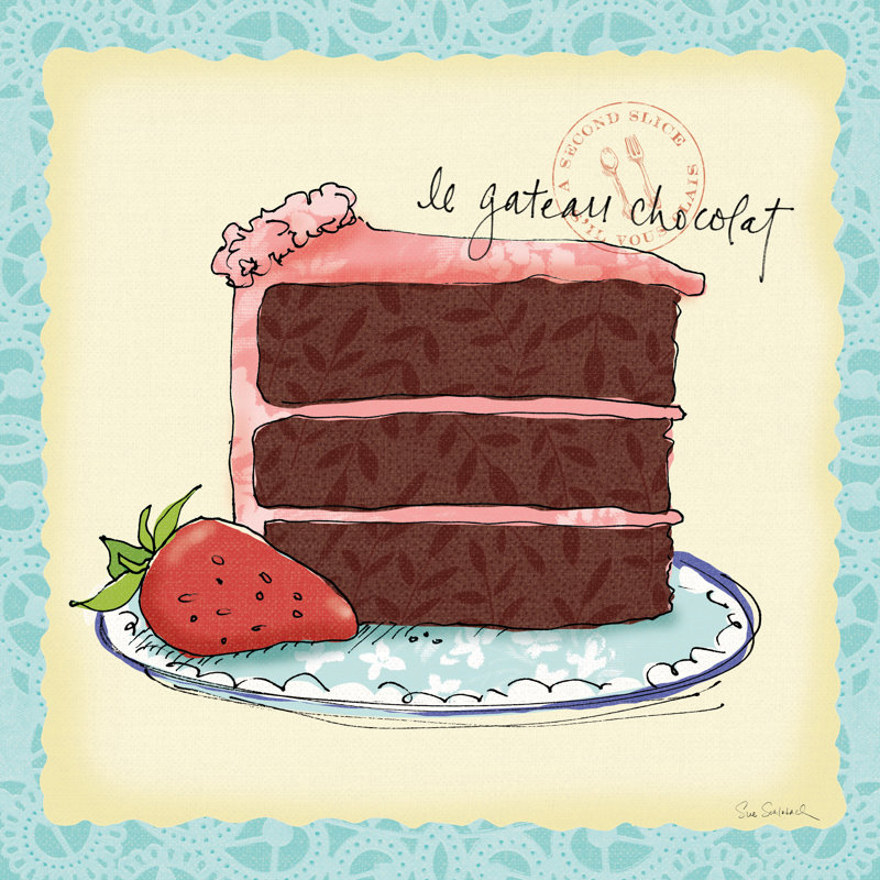 Dessert Please I - Wrapped Canvas Painting, 51cm H x 51cm W x 3.8cm D