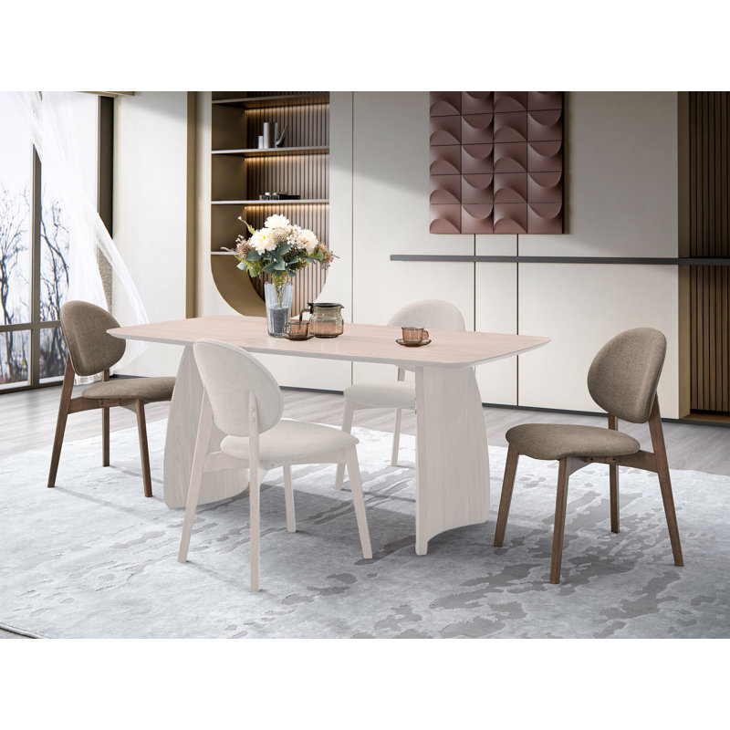 Klar Side Chair (set-2), Marron clair