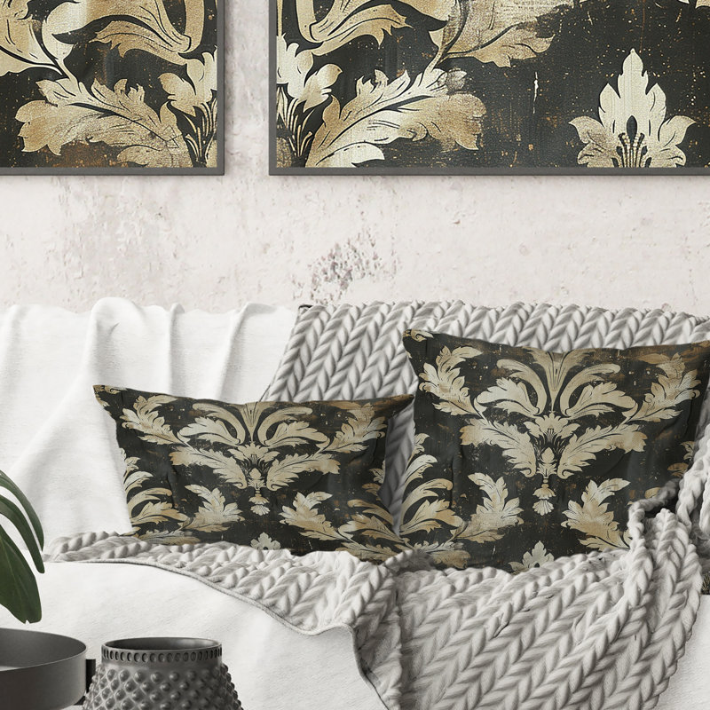 Coussin Black Rustic Elegance III - Country, H 16 po x l 16 po, Carrée