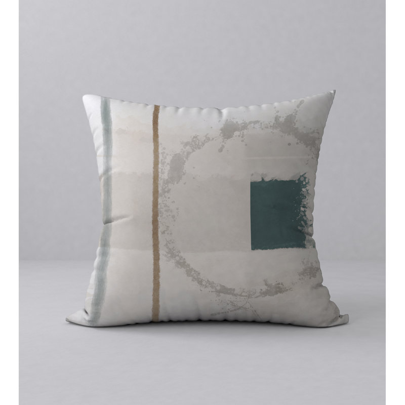 Abstract Reversible Throw Pillow, 18" x 18"