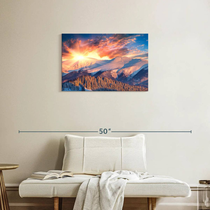 Alvord Snowy Mountain Sunrise, H 20 po x l 30 po