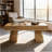 Wooden Dining Table,Rectangular Center Table,Spacious Coffee Table