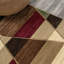Tapis rouge / brun / crème Kehoe-1355876678