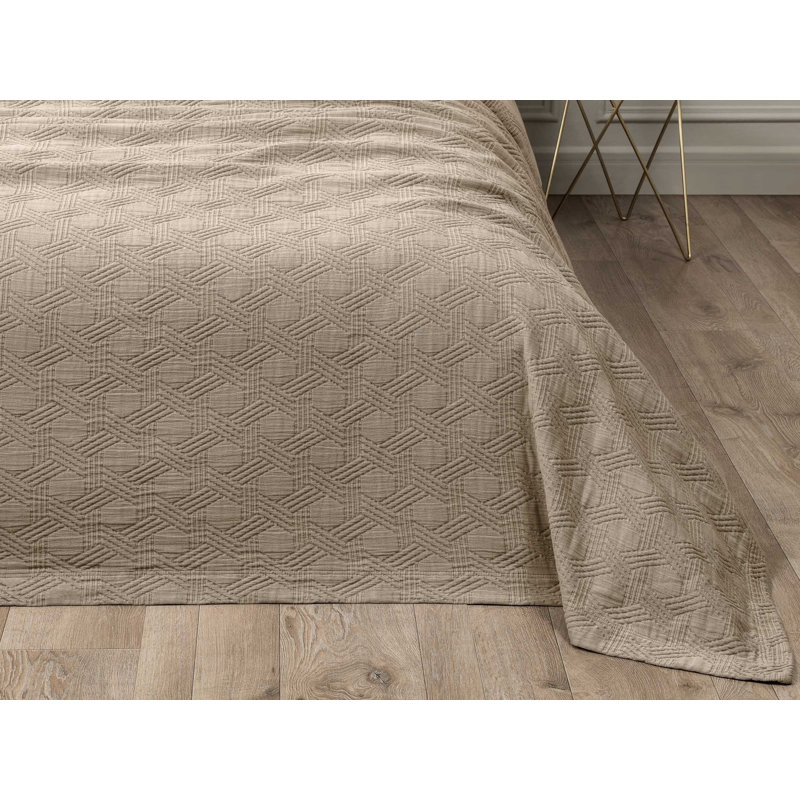 Maisie Sateen Coverlet, Brown