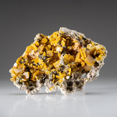 Wfreenite de la mine Touissit, 21 km SSE de Oujda, province de Jerada, Oriental, Maroc