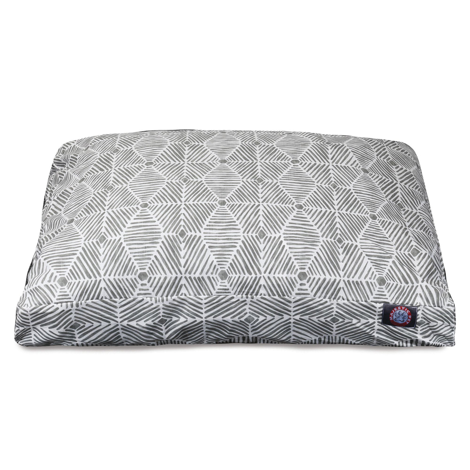 Charlie Orthopedic Memory Foam Geometric Pillow, Gray, Medium (29" W x 36" D x 5" H);