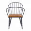 Chaise de patio d'extérieur avec pieds en métal