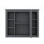 Armoire de rangement murale de salle de bain moderne 35 "x 28" avec miroir 6 tablettes ouvertes-542611531