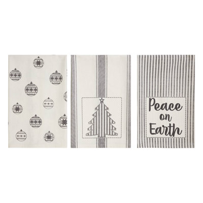 Eugenle Cotton Stripe Tea Towel Kitchen Towel