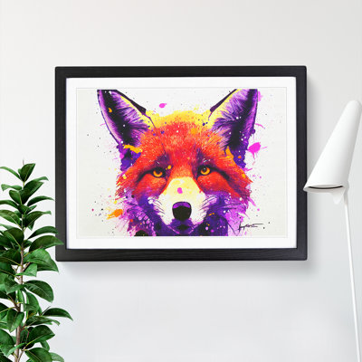 Fox Splash Vol.2 Abstract - Single Picture Frame Print
