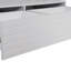 Table basse moderne à 2 tiroirs à DEL blanche moderne avec 2 tiroirs-394035748