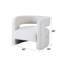 Élégante chaise blanche - rembourrage en mousse pour un confort supplémentaire avec une construction assurant une assise confortable