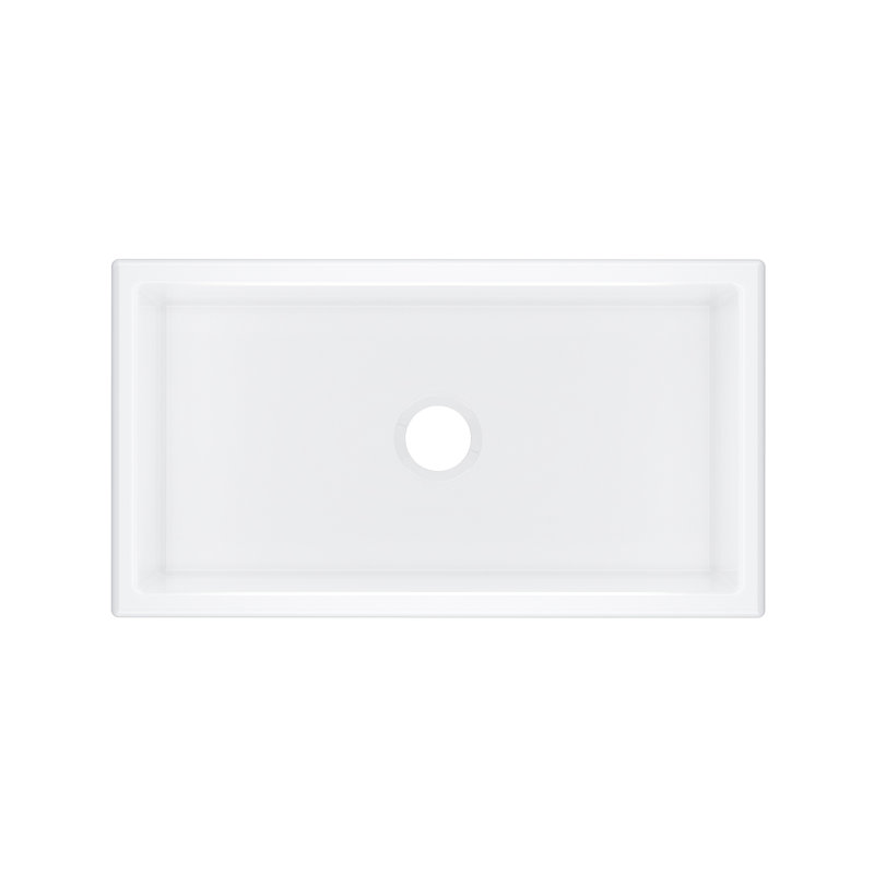 Shaker 33" Single Bowl Undermount Fireclay Kitchen Sink