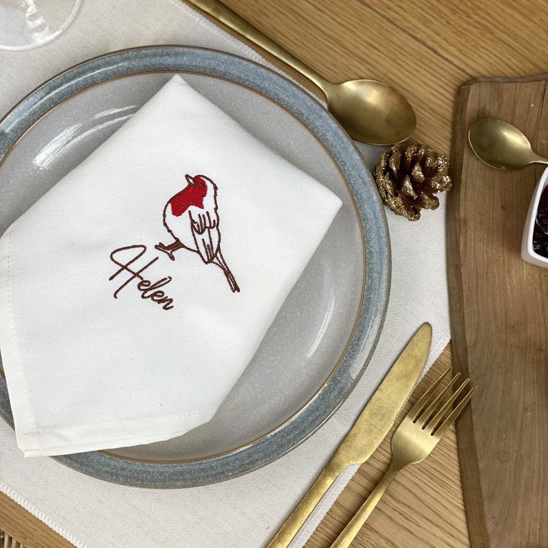 Goodlett Polyester No Pattern Rectangle Napkin