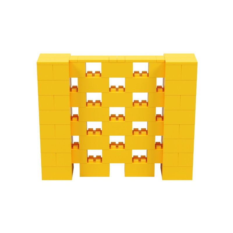 Ensemble mural 4 po de haut Everblock, Jaune, 60"