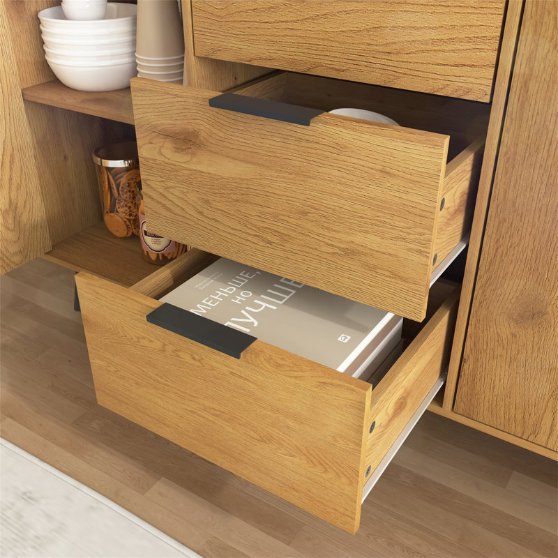Armoire de rangement en bois polyvalente pour tous les espaces, améliorant l'organisation et l'esthétique