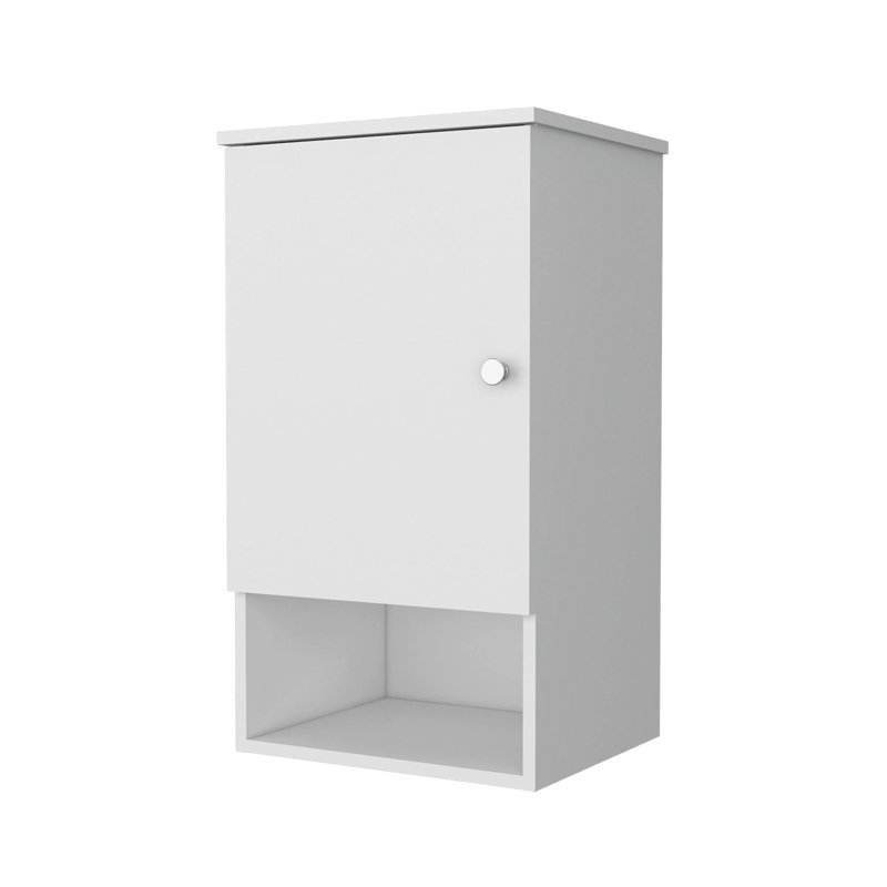Medicine Cabinet with One Door, White