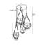 Lustre industriel scandinave, métal noir, 27,6 po x 11,8 po | Fabrication 100% métal, peinture séchée au four et revêtement en culbutage | Douille E27, 40 W maximum | Éclairage élégant pour une décoration intérieure moderne et une ambiance esthétique-911505990-911505989