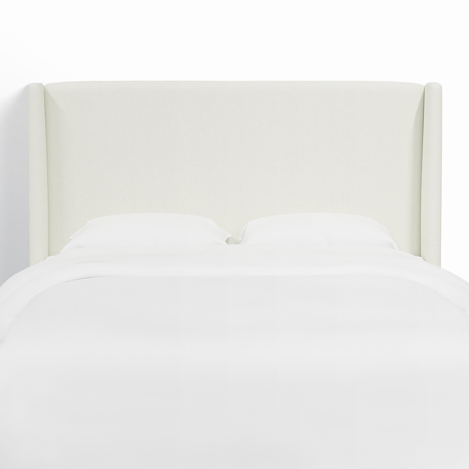 Bellfield Upholstered Headboard, Queen, Zuma White Textured Linen