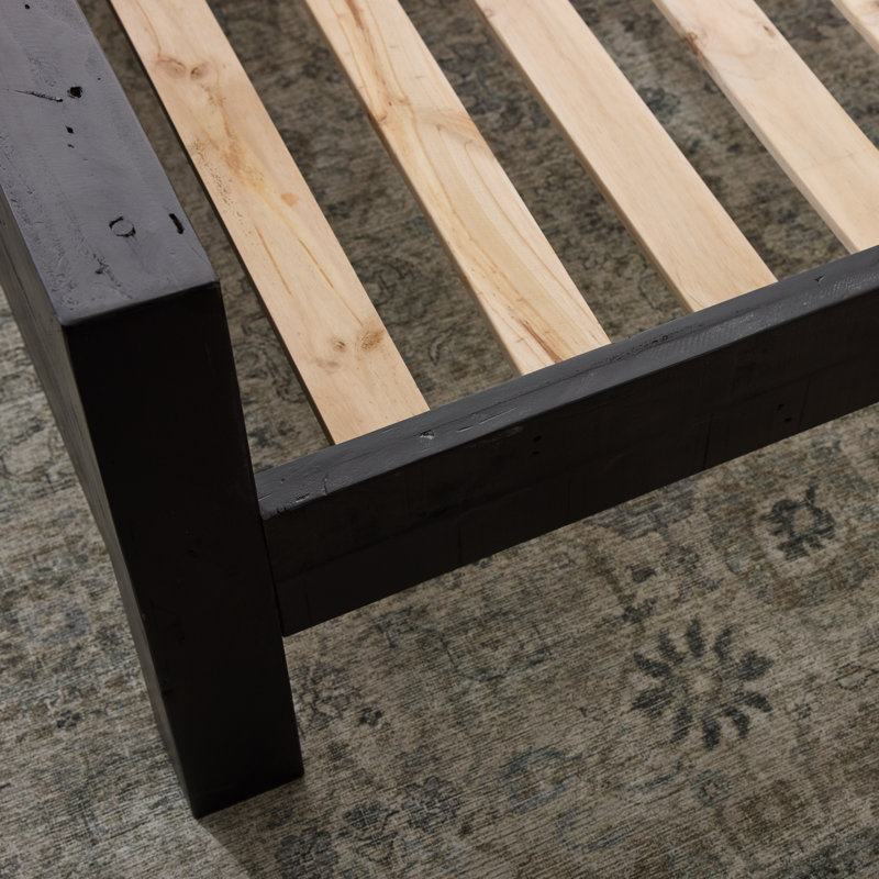 Amanjit Solid Wood Platform Bed, King