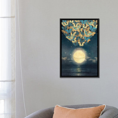 « rehausser la lune », impression sur toile