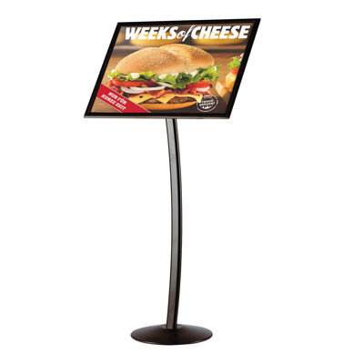 Pedestal Curved Sign Holder