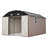10X12 Ft Outdoor Storage Shed, Heavy Duty Rust-Resistant Steel Tool Shed With Floor Frame Kit-121499269