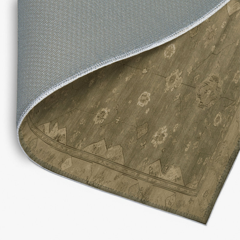 Tapis intérieur et extérieur brun Overdyed, Rectangulaire 2 pi x 3 pi