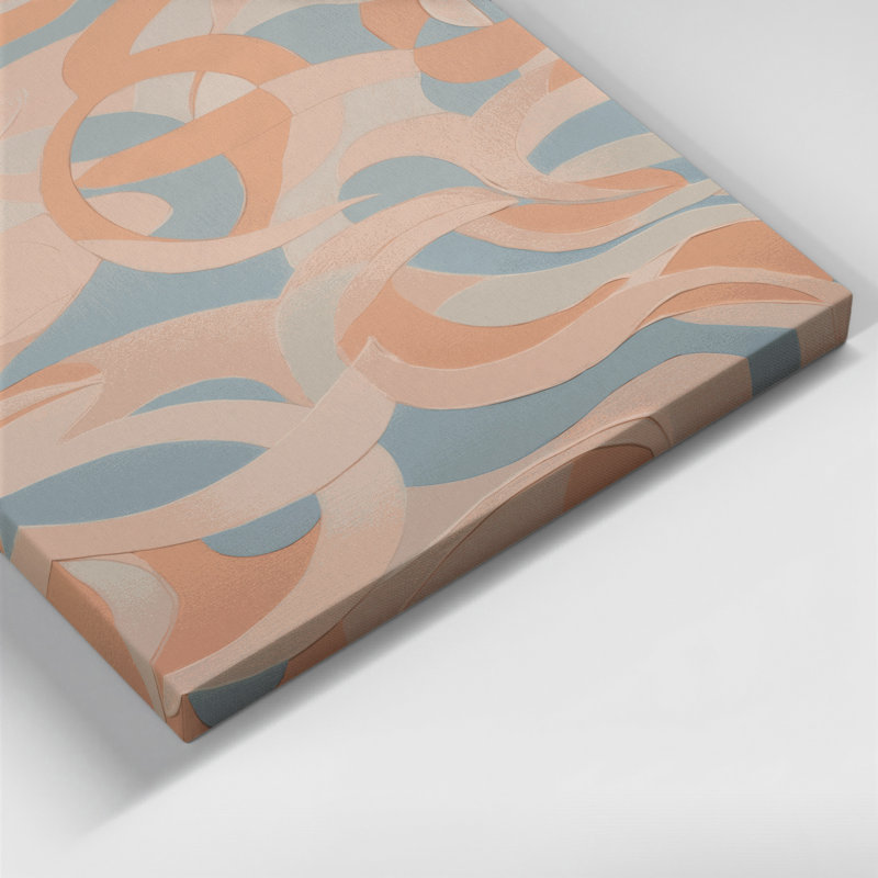 Abstract Shapes 33 Gray Canvas Wall Art, 18" H x 12" W