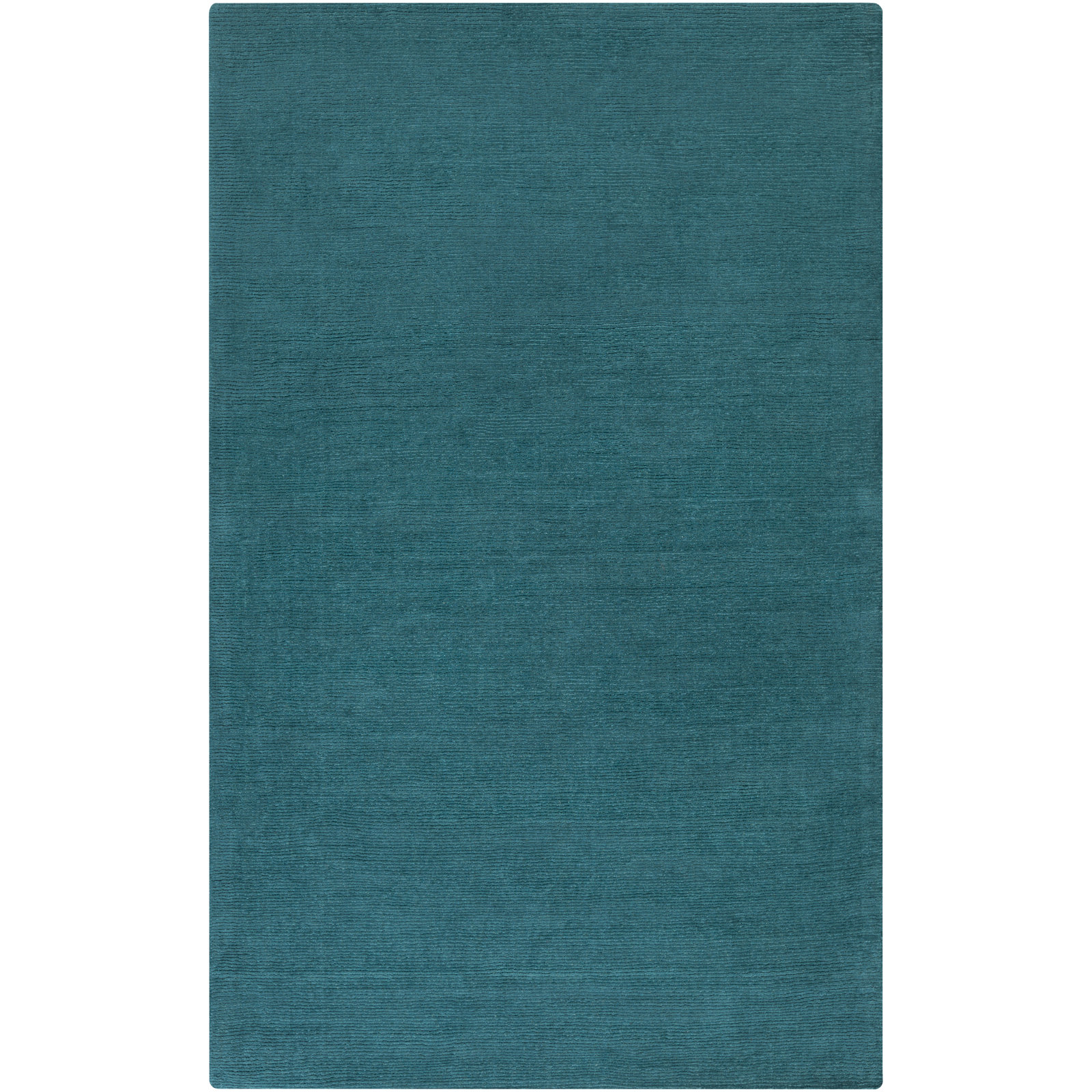 Girton Teal Hand-Woven Wool Rug, Rectangle 12' x 15'